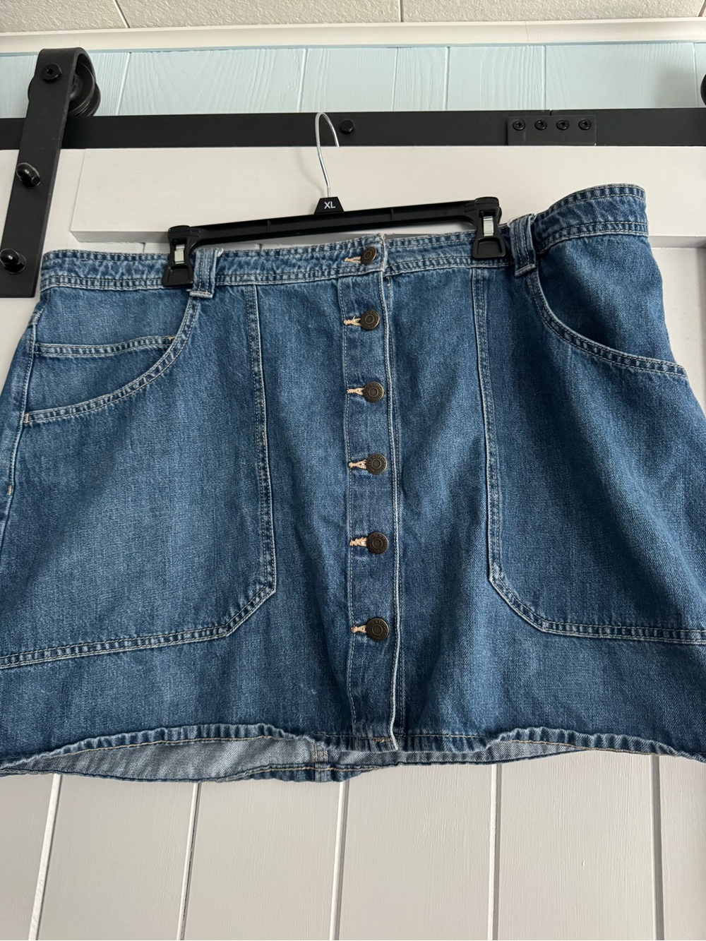 Old Navy Button Down Jean Skirt